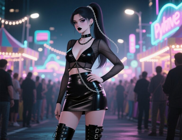 Odkryj mroczny seksapil goth karnawałowego – przewodnik po prowokującym outficie z lateksem i łańcuchami