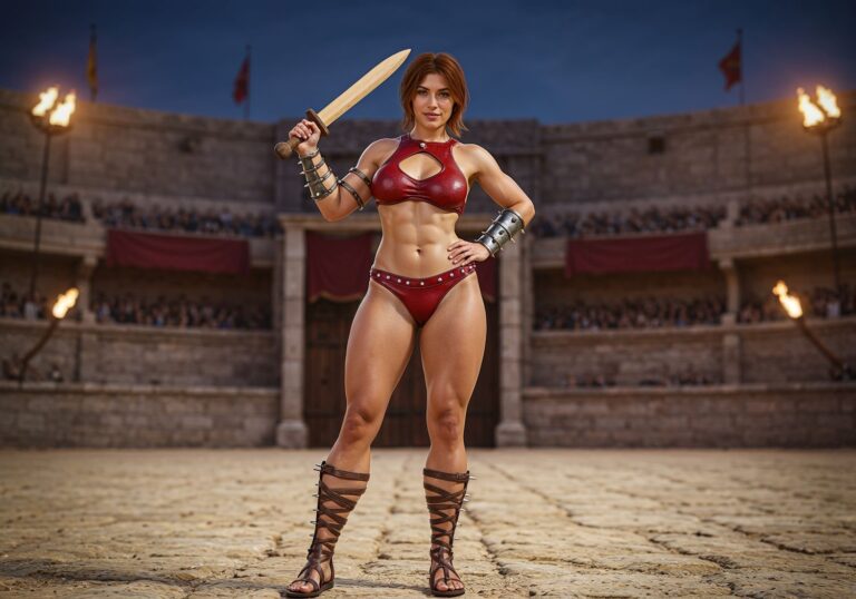 Odkryj siłę i urok gladiatorki – kostium z rzymskiej areny na imprezy historyczne