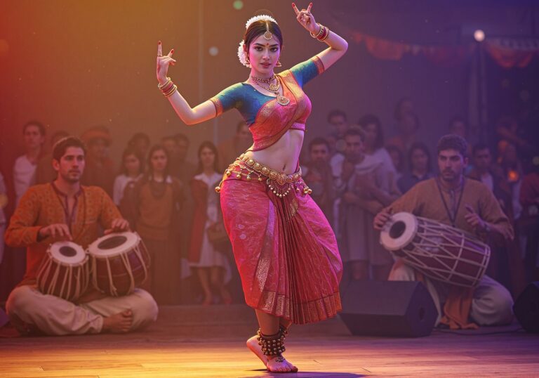 Egzotyczny wdzięk hinduskiej tancerki – inspiracje kostiumem saree na festiwalach etnicznych