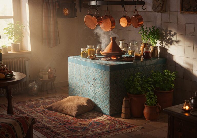 Dywany marokańskie w kuchni – orientalna podróż przez smaki i kolory