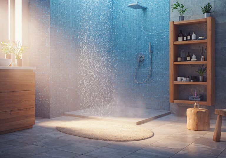 Owalne dywany w łazience spa – płynność i luksus w codziennej higienie