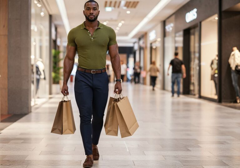 Stylowa koszulka henley w oliwce – modny akcent na codzienne zakupy