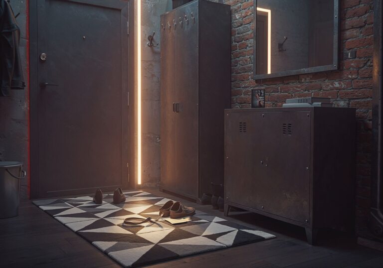 Dywany antypoślizgowe w geometrycznych wzorach – praktyczny i stylowy dodatek do przedpokoju