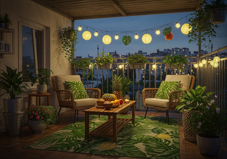 Tropikalny balkon letni – stworzenie plażowego relaksu w domowym zaciszu