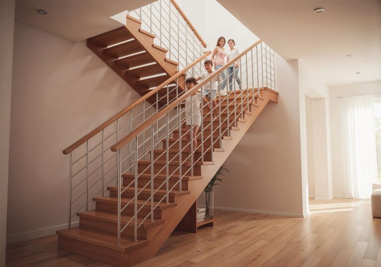 Balustrady schodowe typu harfa – lekkość i elegancja w sercu nowoczesnych domów